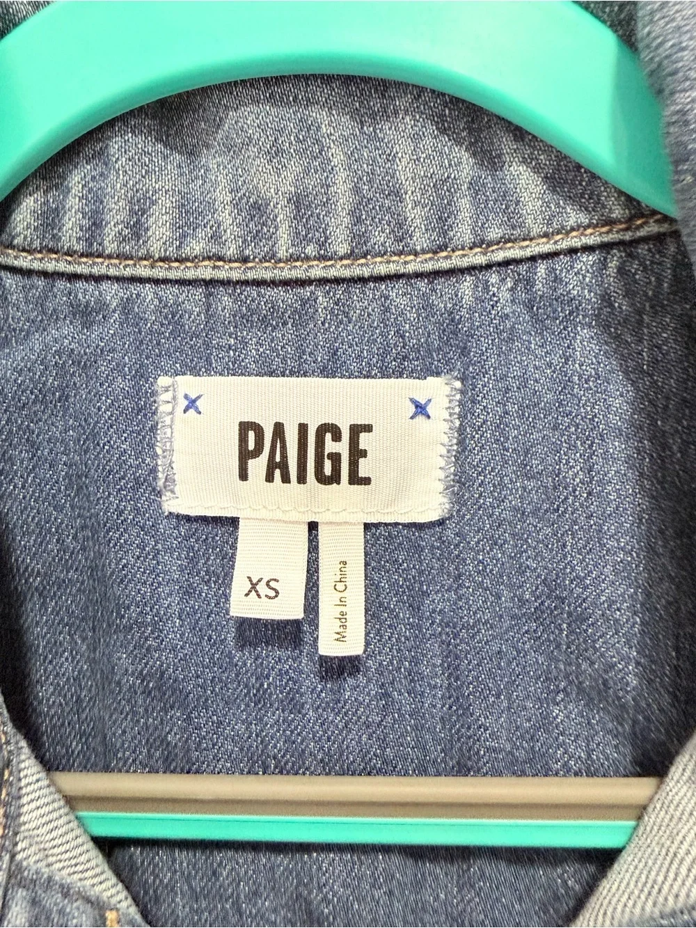 PAIGE‎ Medium Blue Denim Jean Jacket XS